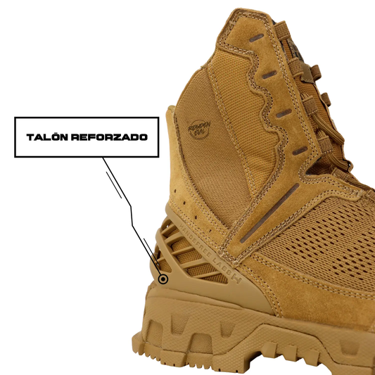Botas Tácticas Alpha Freedom 8 Coyote (Largas) ORIGINAL SWAT