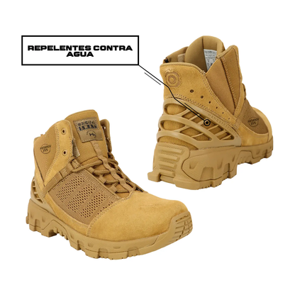 Botas Tácticas Alpha Freedom 6 Coyote (Cortas) ORIGINAL SWAT SWAT ORIGINAL