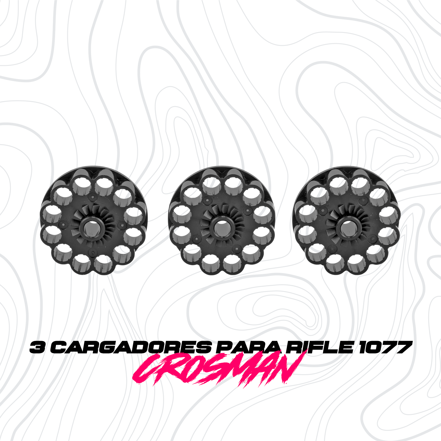 Kit de 3 cargadores para Rifle 1077 CROSMAN