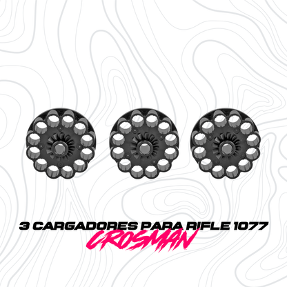 Kit de 3 cargadores para Rifle 1077 CROSMAN Crosman