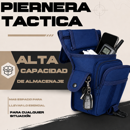 Piernera Tactica Mochila Muslera Porta Celular Multiusos Residen Evil Militaría