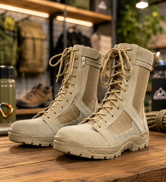 Botas Tipo Swat Kaki Táctica Militares Residen Evil Militaría