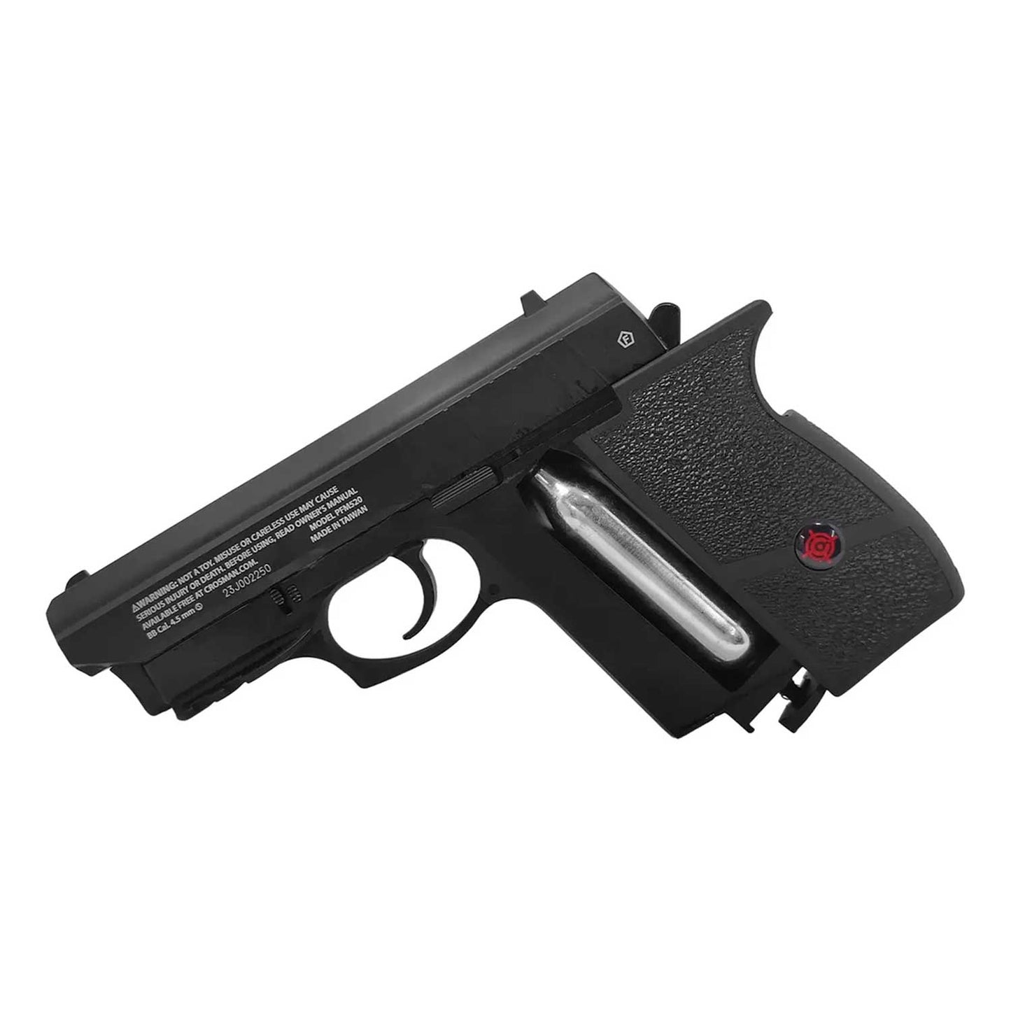 Una pistola de aire y un tanque de co2 de 12g para entender la compatibilidad 