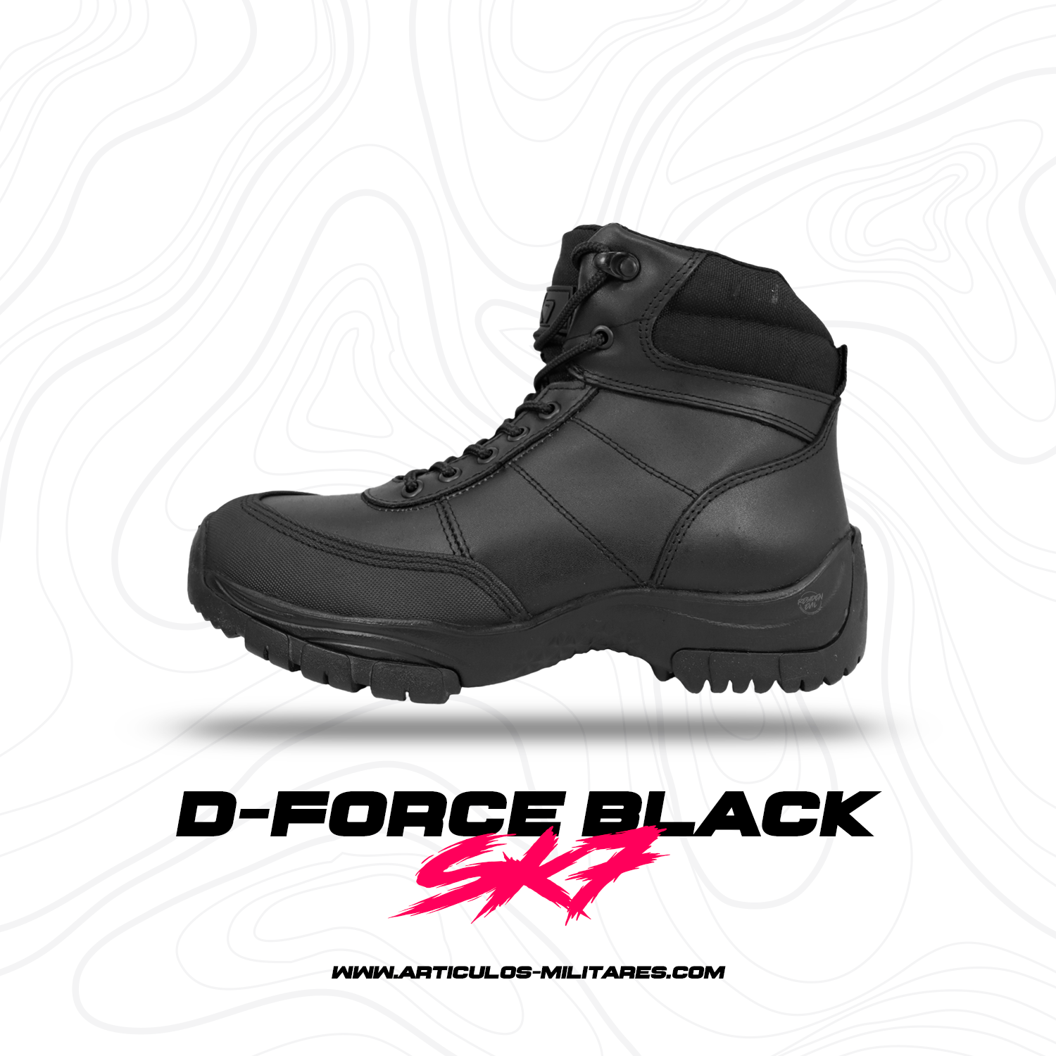 Botas Táctica D-force 707 Policía Militar Negro