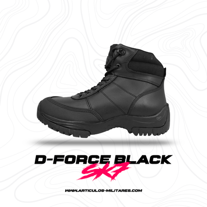 Botas Táctica D-force 707 Policía Militar Negro SK7