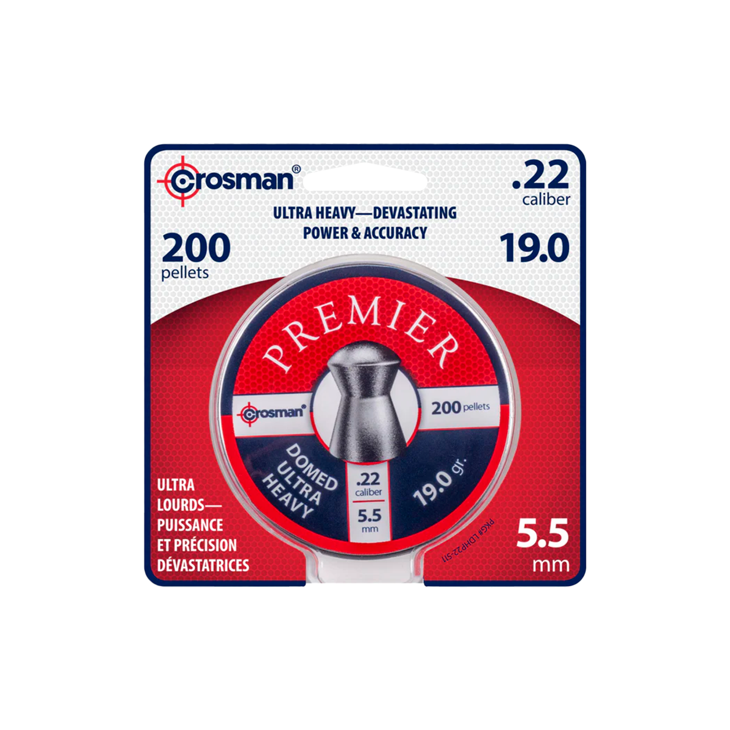 Diabolos Domed Ultra Heavy .22 (5.5mm) 200 Piezas CROSMAN