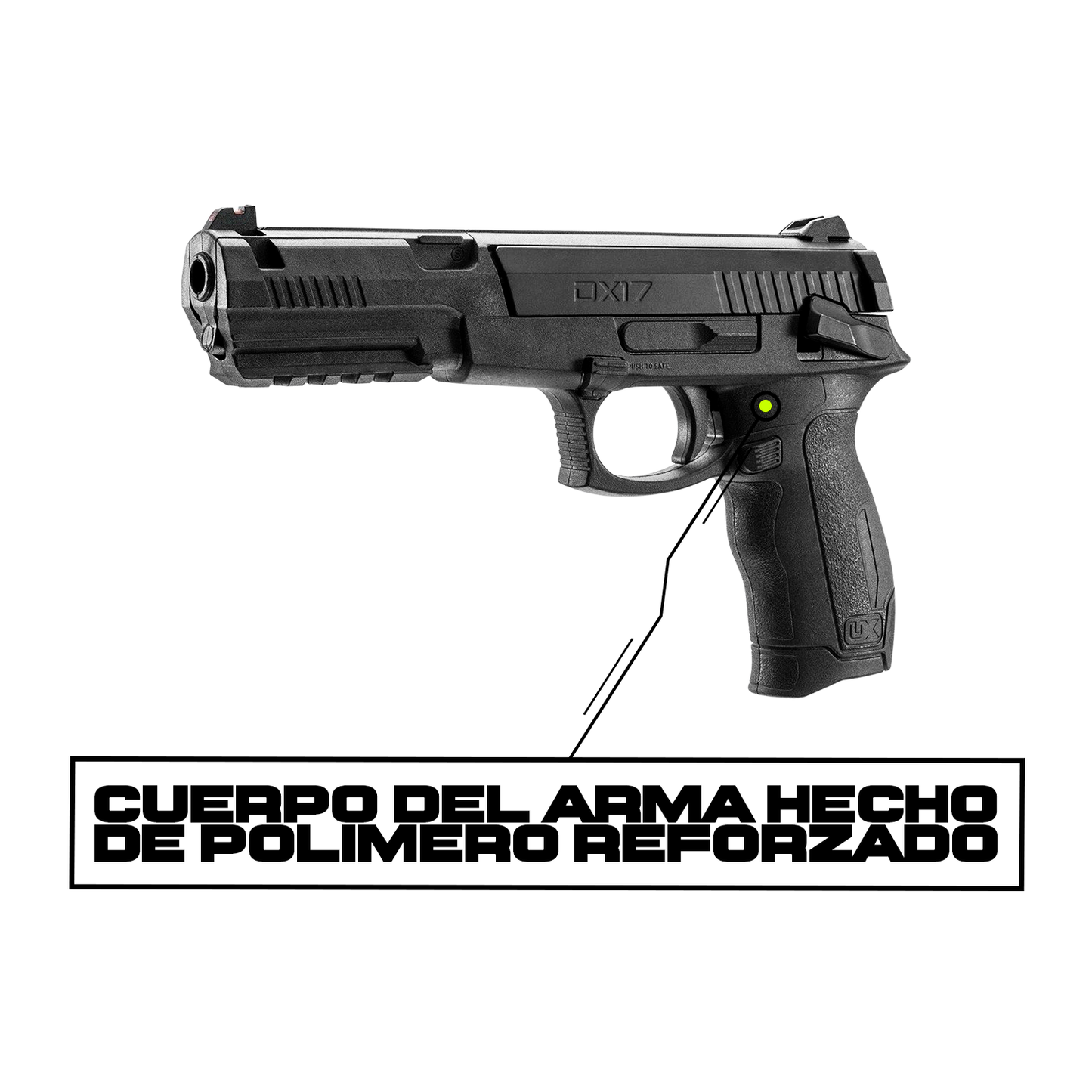 Pistola DX17 + 200 BBS KIT UMAREX