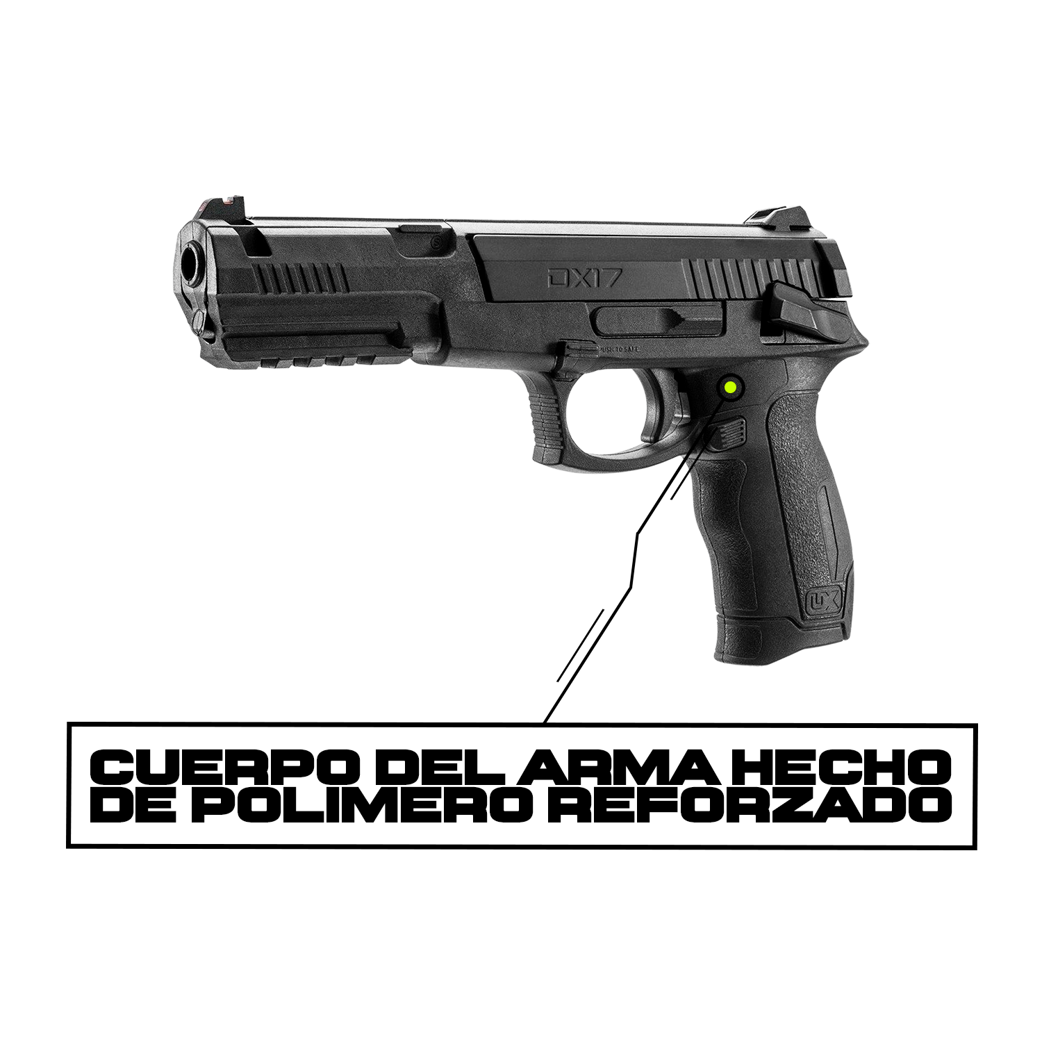 Pistola DX17 + 200 BBS KIT UMAREX