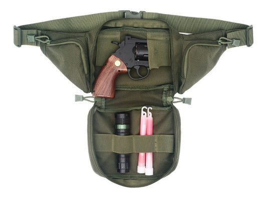 Cangurera Riñonera Táctica Porta Arma