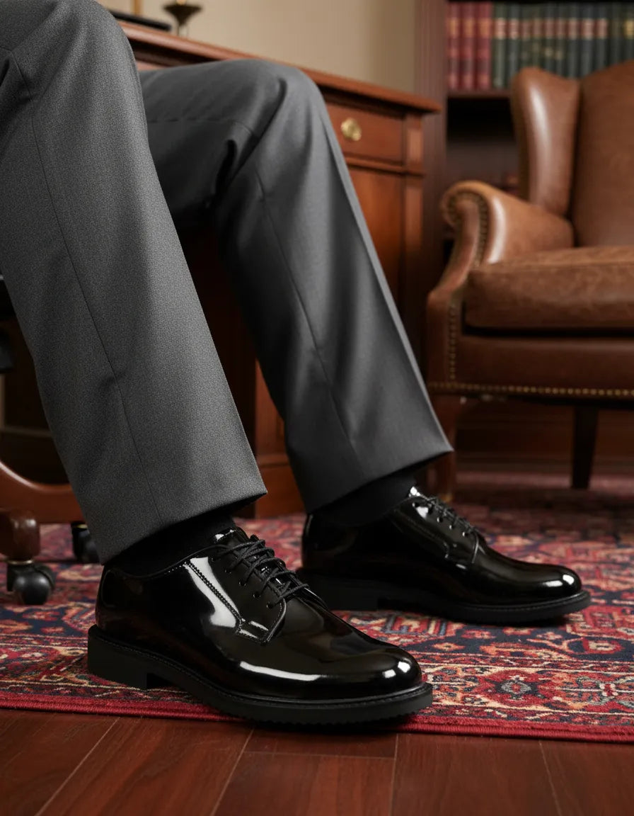 Zapato Policial Bates Charol Antiderrapante