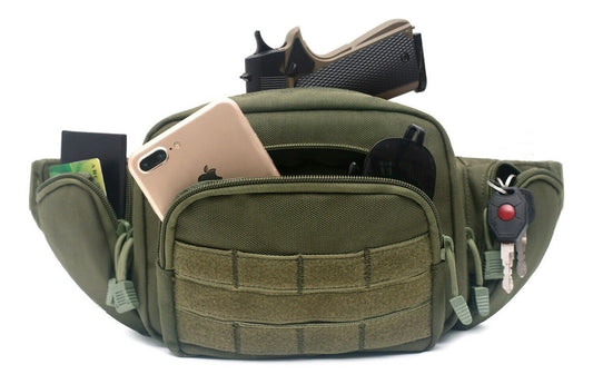 Cangurera Riñonera Táctica Porta Arma