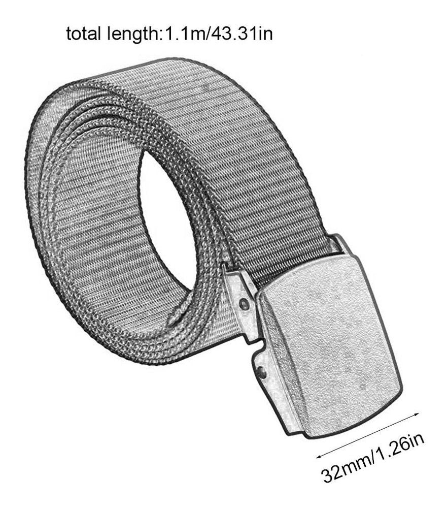 Productos Cinturón De Lona Nylon Hebilla De Plástico Unisex