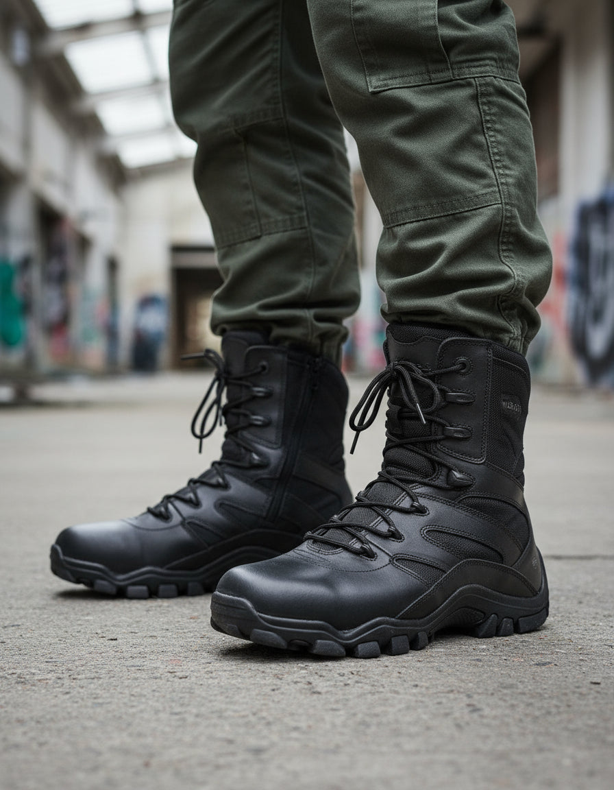 Botas Tacticas Bates Delta 8 Tecnología Ics Cuero Balístico