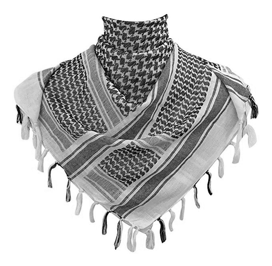 Bufanda Shemagh Blanco con Negro Condor