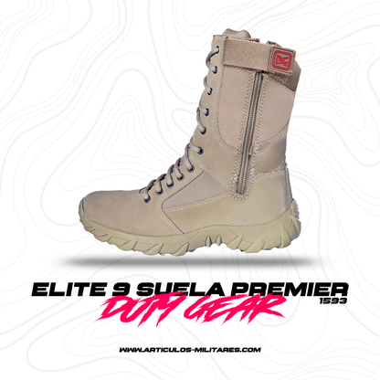 Botas Tácticas Elite 9 Caqui Premier DUTY GEAR 1593