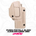 Se muestra la FUNDA PARA PISTOLA GLOCK 17 en una fotografía de producto completo sobre fondo blanco.