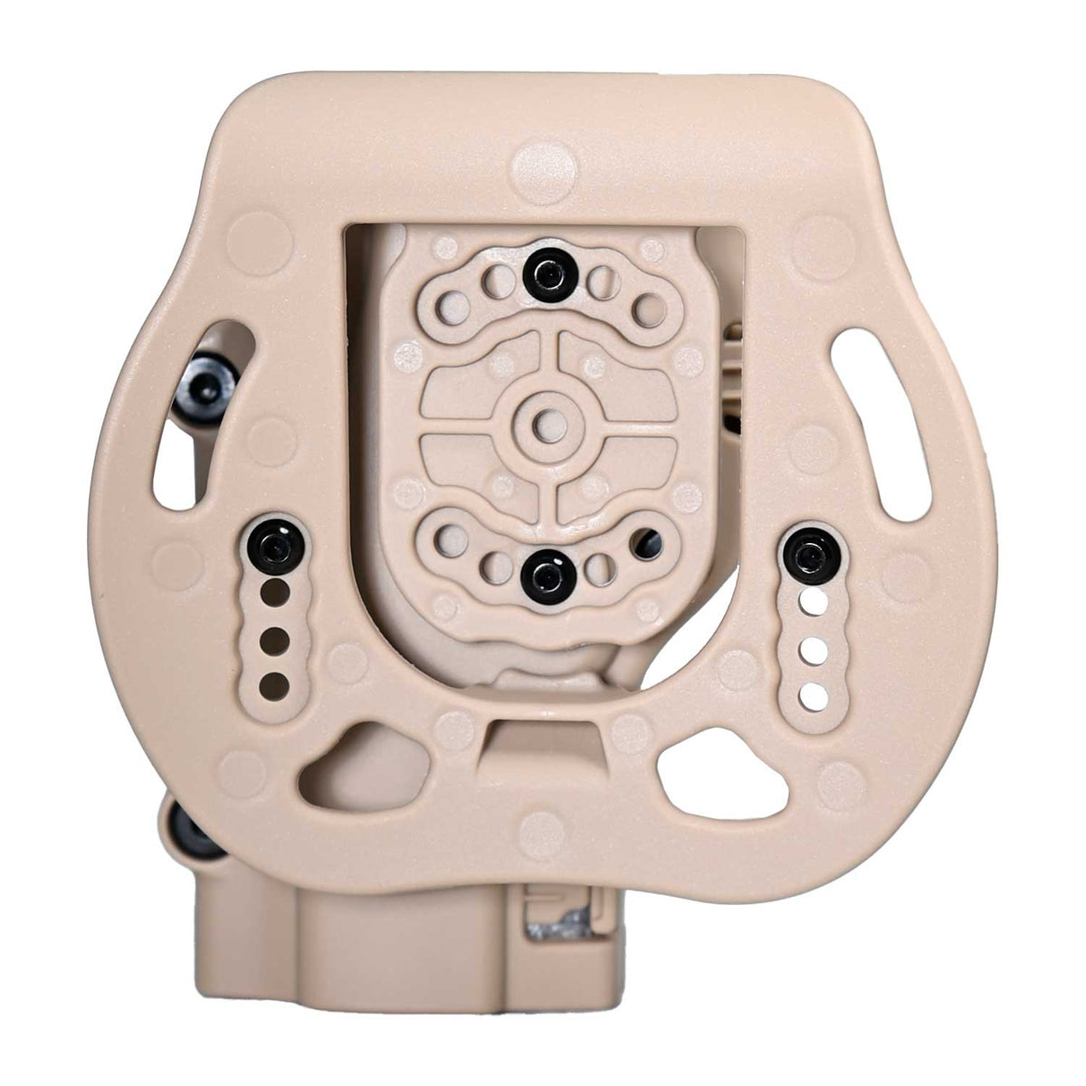 Se muestra la FUNDA PARA PISTOLA PX4 con acercamiento a sus acabados, textura y materiales de fabricación.