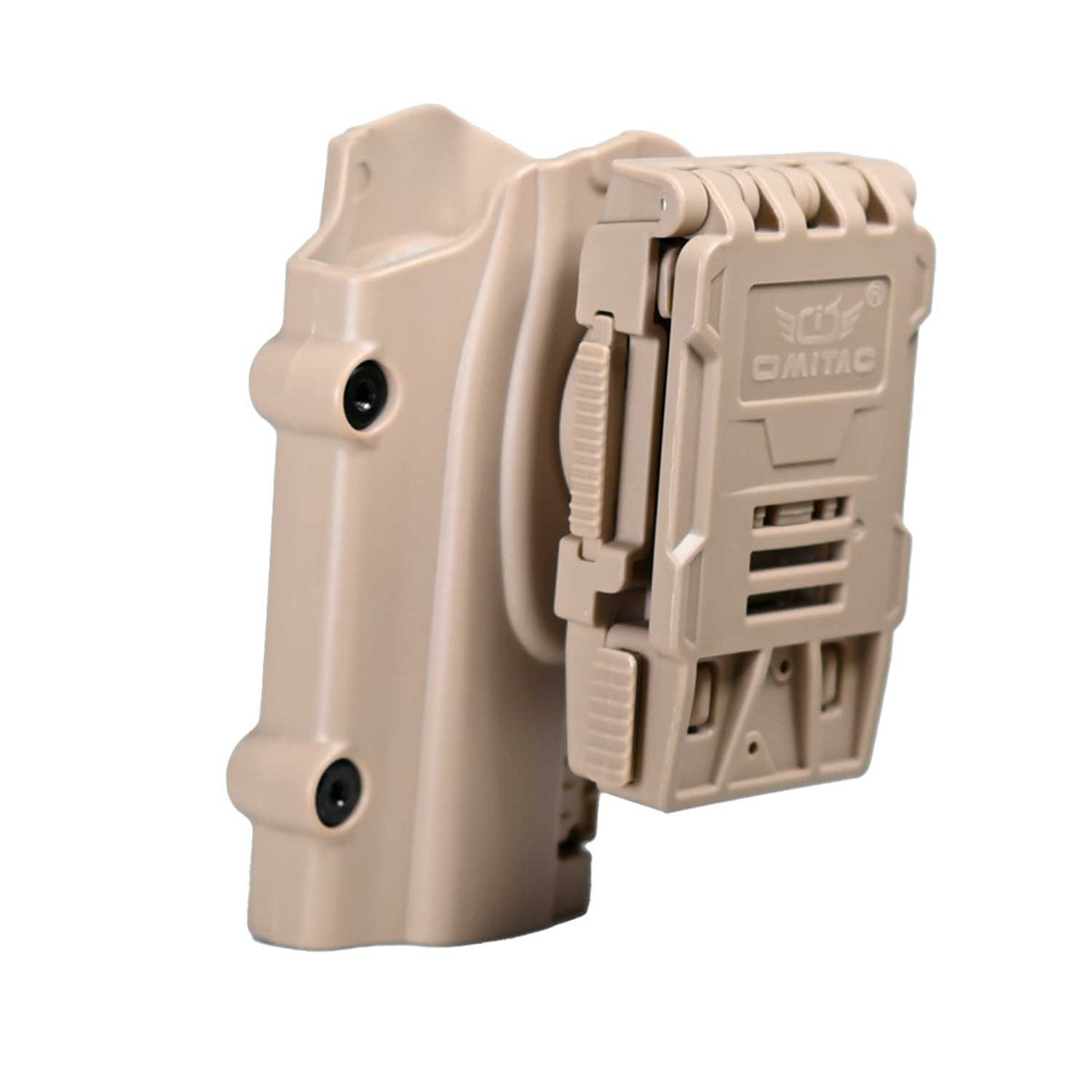 Se muestra la FUNDA PARA PISTOLA PX4 de cerca para observar el mecanismo de retención y bloqueo.