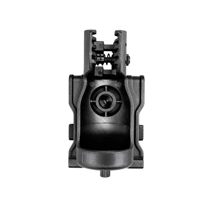 orta linterna CYTAC se muestra en una vista frontal, resaltando el espacio destinado para linternas con cuerpo de entre 20 y 28 mm.