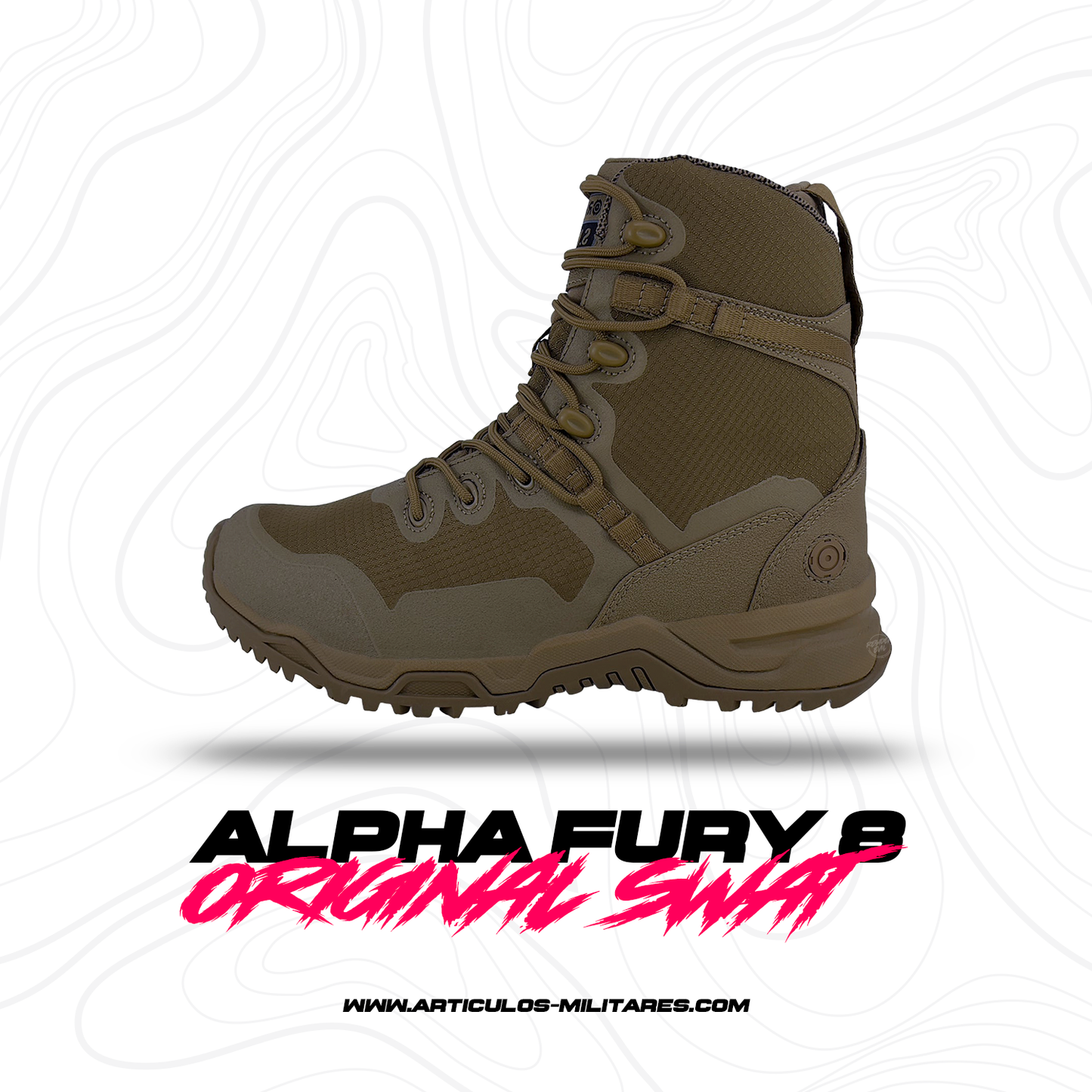 Botas Tacticas Original Swat Alpha Fury 8 Coyote