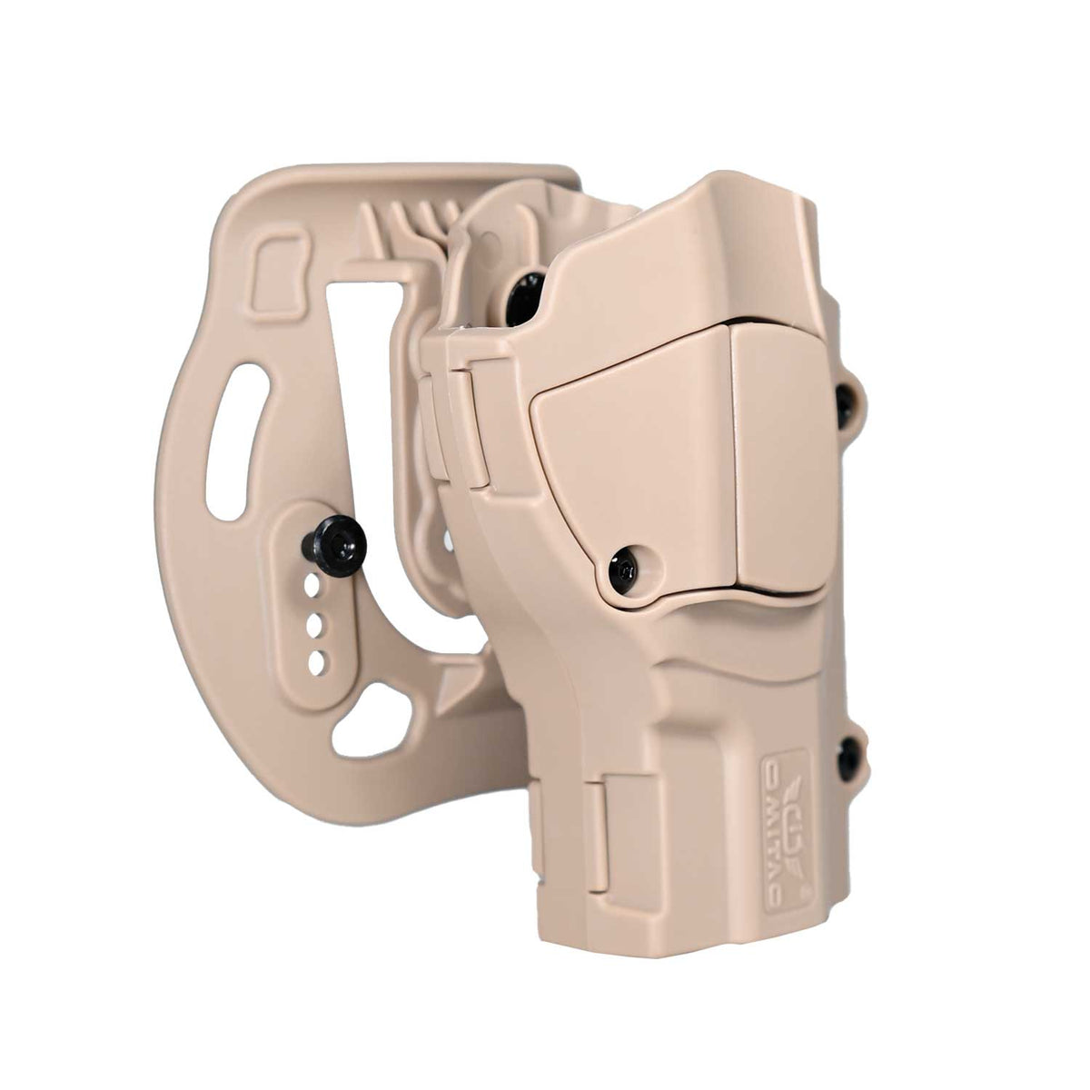Se muestra la FUNDA PARA PISTOLA PX4 de perfil para apreciar su diseño y estructura.