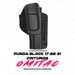 Funda Para Pistola Glock 17,22,31 Clip Cinturón Nvl 2 Omitac