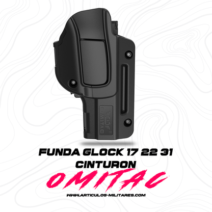 Funda Para Pistola Glock 17,22,31 Clip Cinturón Nvl 2 Omitac