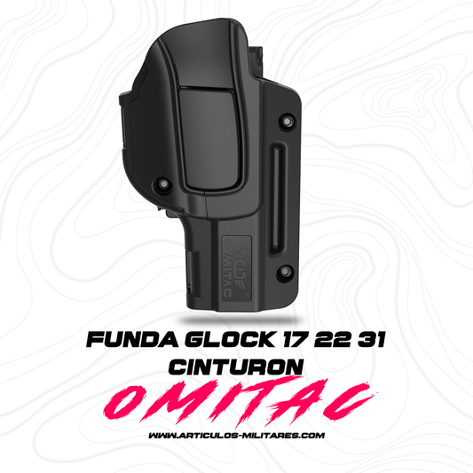 Funda Para Pistola Glock 17,22,31 Clip Cinturón Nvl 2 Omitac