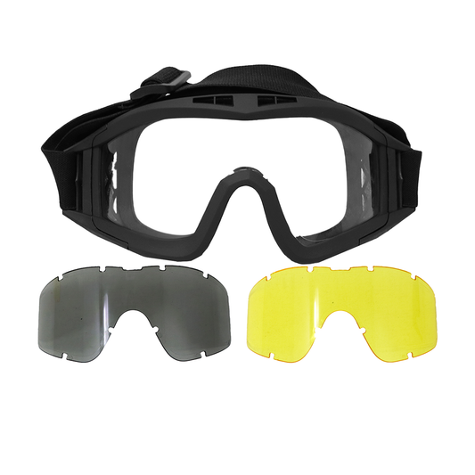Goggle Táctico Militar Motociclismo 3 Micas