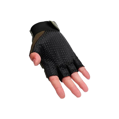 Guantes Tacticos Tipo Militar/Deportivos De Medio Dedo