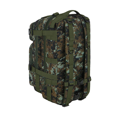 Mochila táctica East West Rtc502 de 20 litros con correas ajustables y patrón camuflado, perfecta para actividades al aire libre y excursiones.