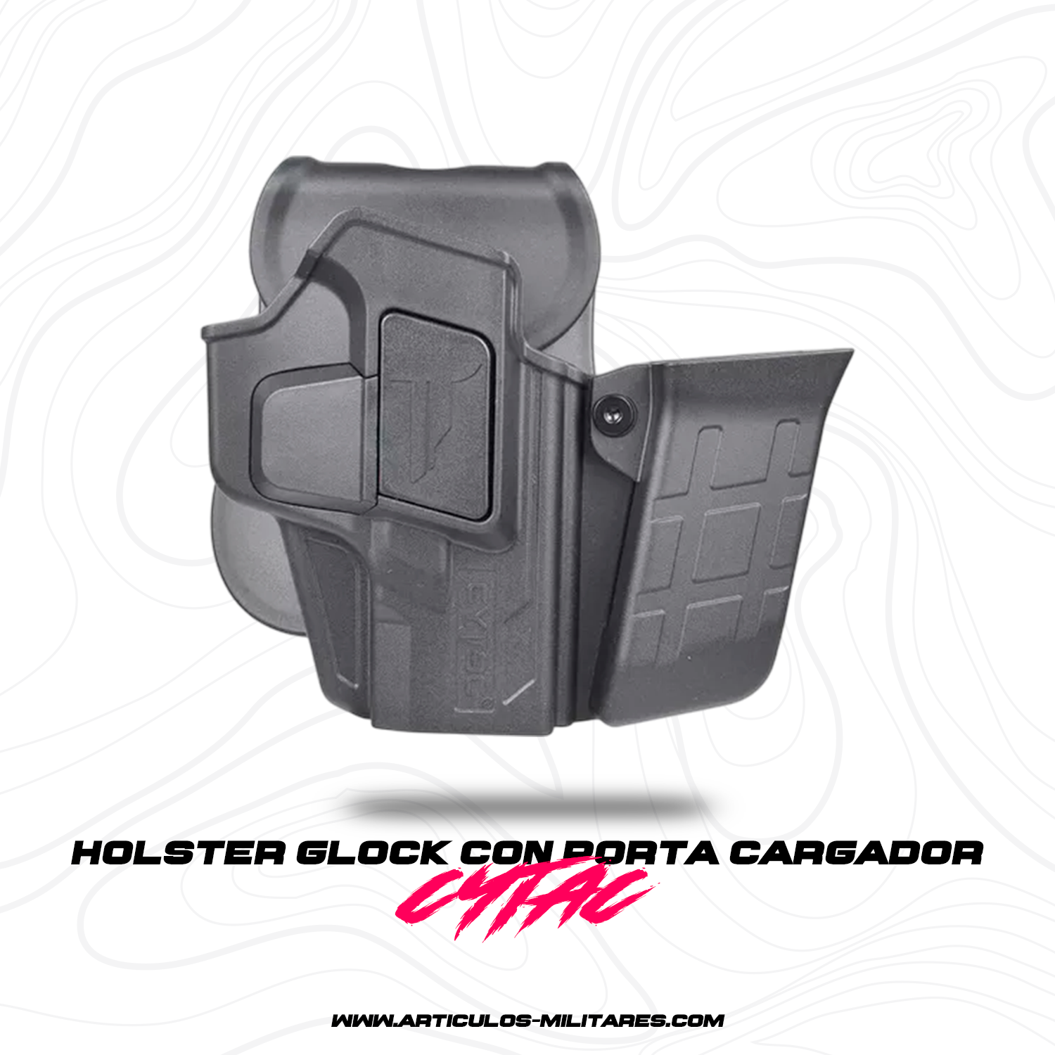 Holster Glock 19,23,32 Con Porta Cargador CYTAC