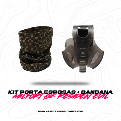 Funda Porta Esposas Humo Con Bandana KIT MILFORT