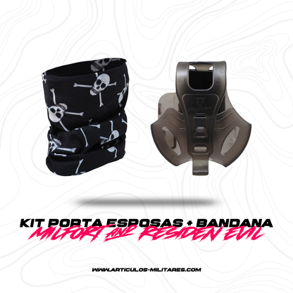 Funda Porta Esposas Humo Con Bandana KIT MILFORT