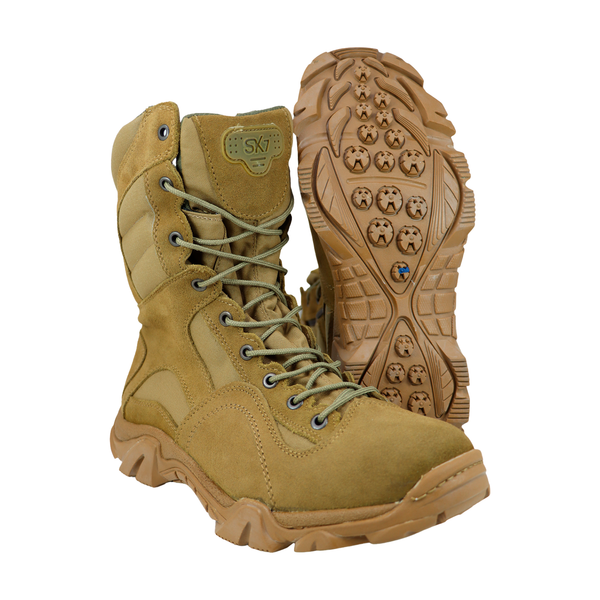 Botas Militares Tacticas SK7 SWAT RD Coyote con Cierre SK7