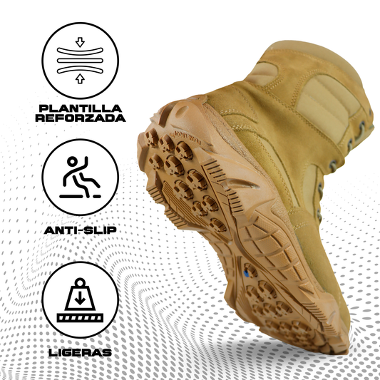 Botas Militares Tacticas SK7 SWAT RD Coyote con Cierre