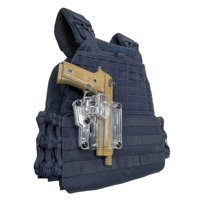 Funda para pistola Universal ajuste de clip transparente.