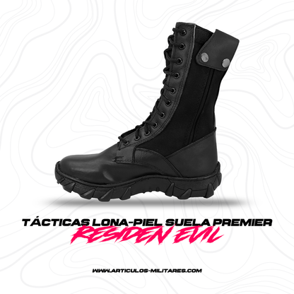 Botas Tacticas Militar De Piel Con Lona  Ligeras Para Seguridad