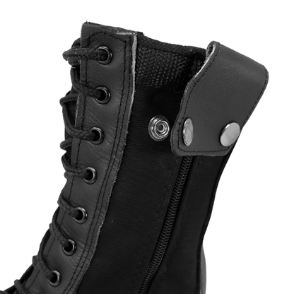 Botas Tacticas Militar De Piel Con Lona  Ligeras Para Seguridad