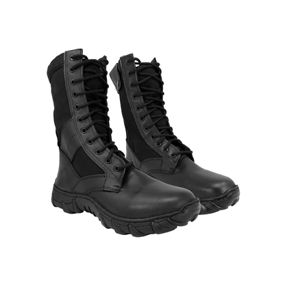 Botas Tacticas Militar De Piel Con Lona  Ligeras Para Seguridad