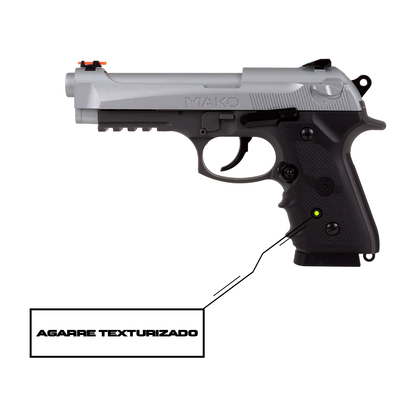 Pistola MAKO BBS CO2 4.5mm Metal Crosman KIT Crosman