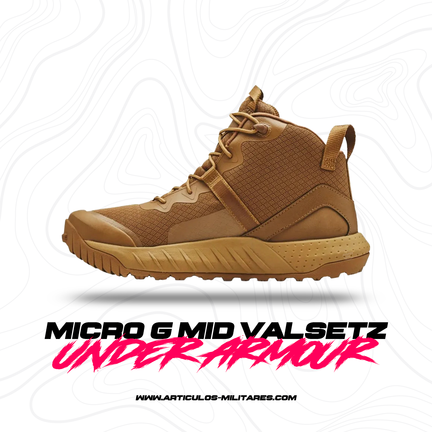 Botas Under Armour Micro G Valzets Mid Coyote Residen Evil Militaria