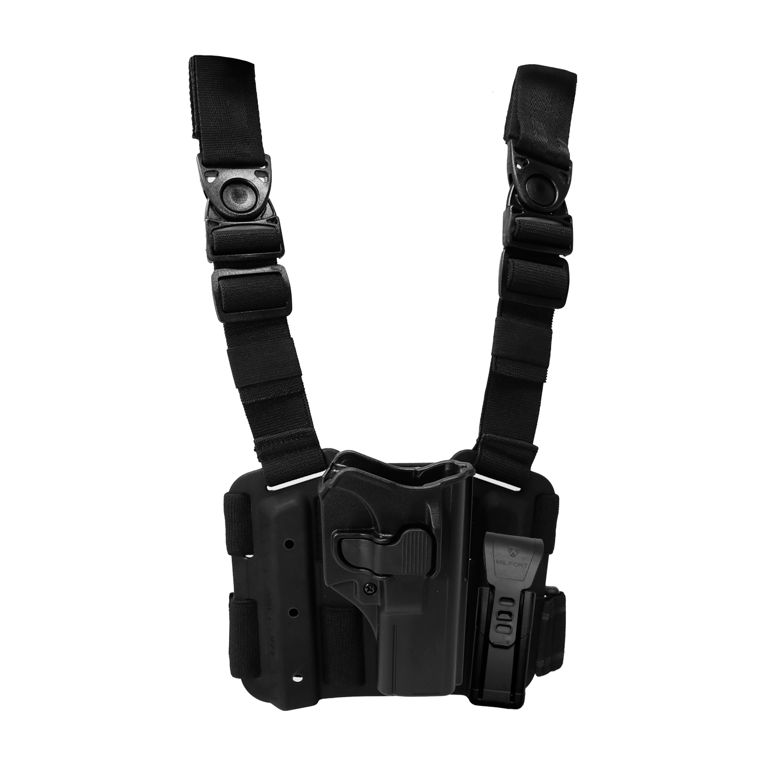 Kit Funda Piernera Táctica Nivel 2 Con Proveedor Individual Glock 17 MILFORT