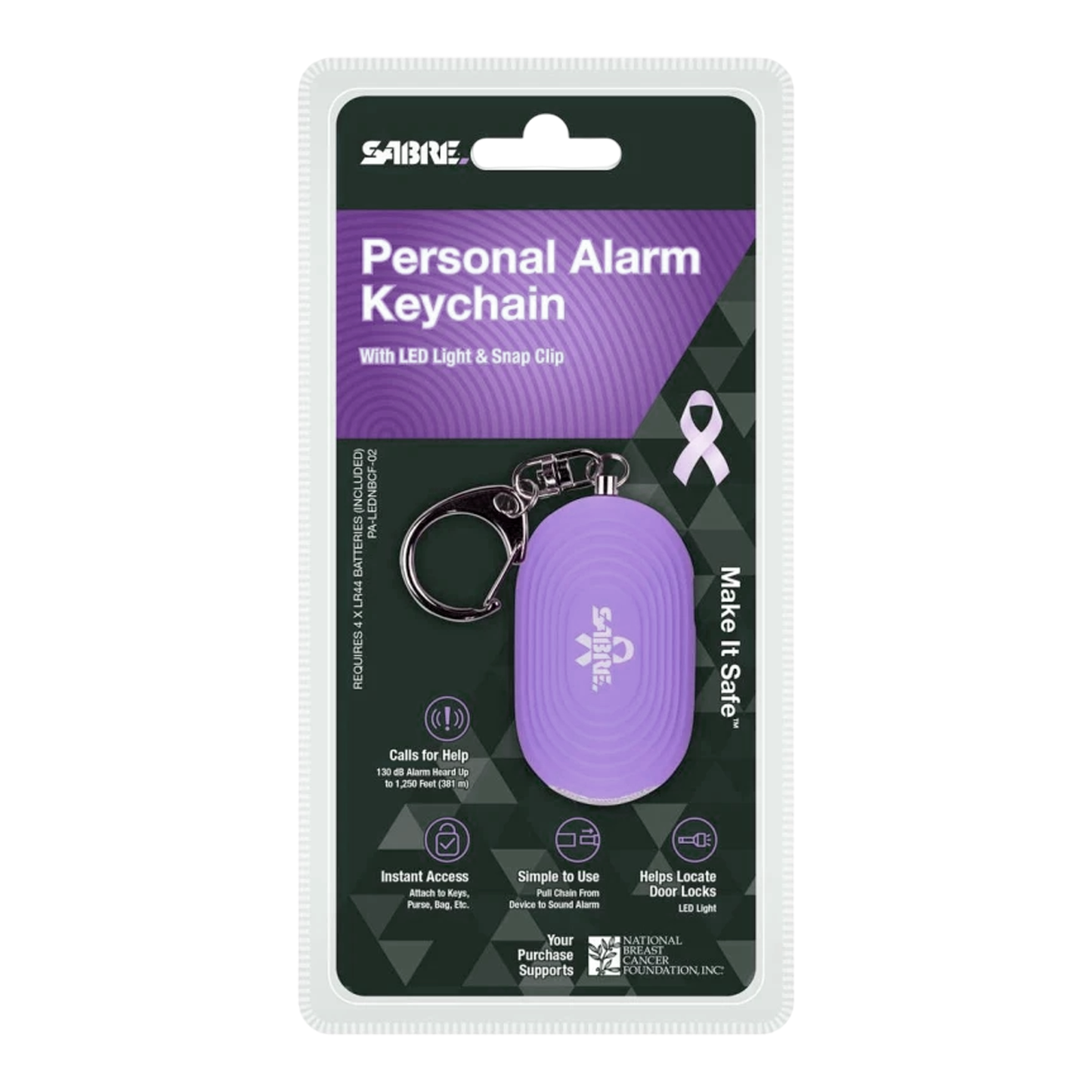 Alarma Personal Portatil 2 En 1 Sabre