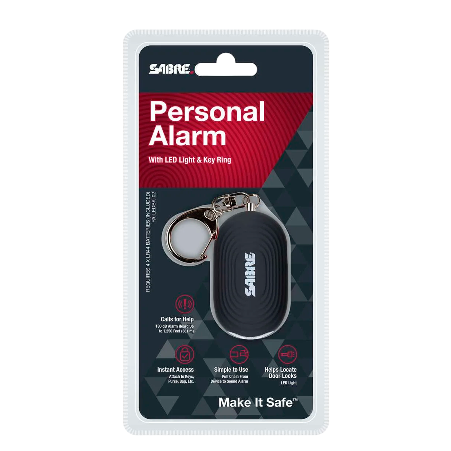 Alarma Personal Portatil 2 En 1 Sabre