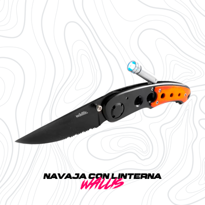 Navaja De Bloqueo Con Linterna Wallis