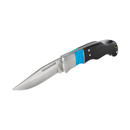 Navaja De Bloqueo De Acero E Imitación Madera Negra Wallis