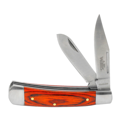 Navaja Doble Mango Tipo Madera Wallis