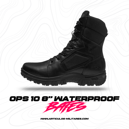 Botas Bates Ops10 8" Cierre Waterproof Antiderrapante Bates ®
