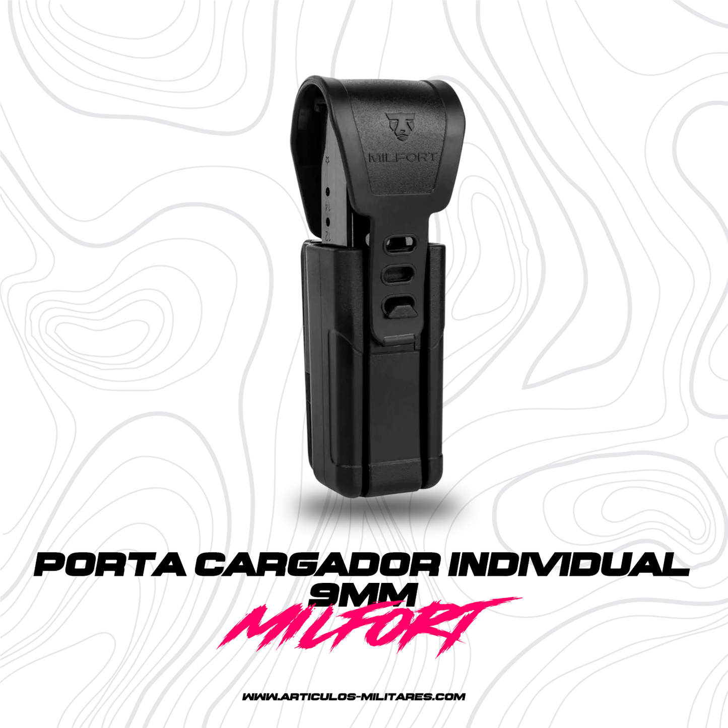 Porta Cargador Tacticos Milfort Polímero Universal 9mm 380